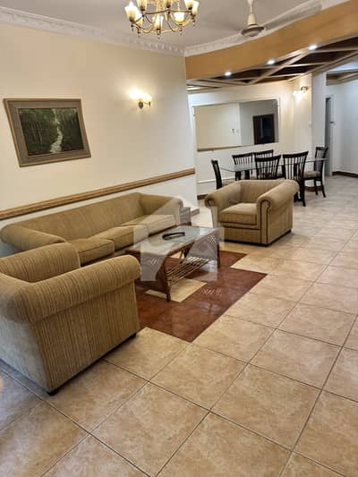 fully furnished two bedroom apartment drawing dining TV lounge kitchen