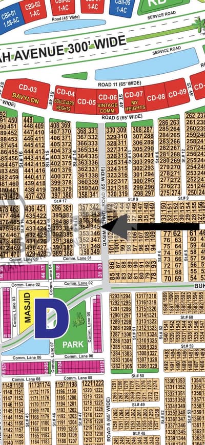 65'Ft Road Prime Location Plot Near To 300'Ft Road Near To park Masjid Available For Sale In DHA Multan