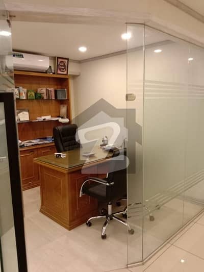 EXECUTIVE COMMERCIAL REAL ESTATE: FULLY FURNISHED READY-TO-MOVE OFFICE FOR RENT ON 2ND FLOOR (WITH LIFT) IN BIG BUKHARI, DHA PHASE 6