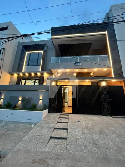 Modern Elevation Brand New 240 Sq Yds House Ground+1 Floor 3 Bed D/D. Modern Elevation Brand New 240 Sq Yds House Ground+1 Floor 3 Bed D/D.