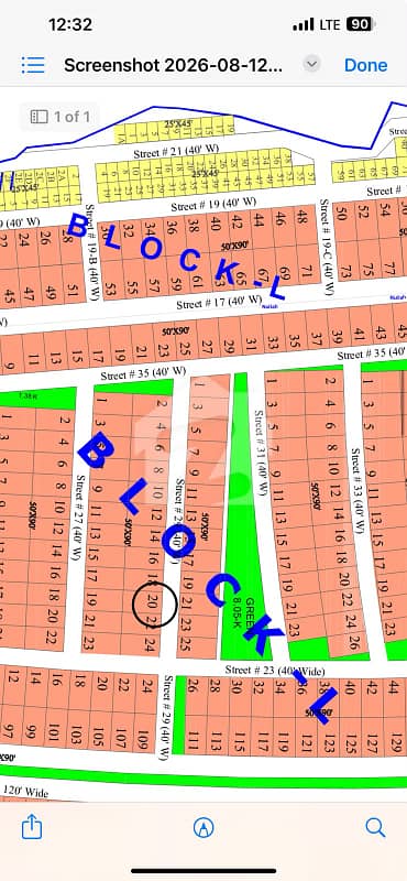 1 Kanal Premium Solid Plot For Sale In Naval Anchorage, Islamabad