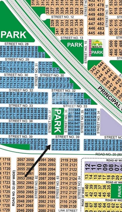 Prime Location Corner and Park Facing Plot For Sale in Sector D