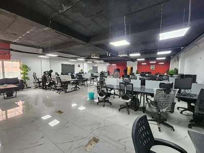 COMMERCIAL GROUND + FIRST FLOOR OF BUILDING FOR RENT IN JOHAR TOWN LAHORE