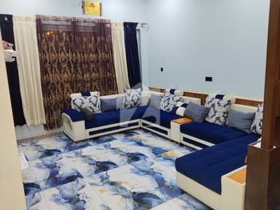 10 marla luxury furnished full house avaliable for rent 5 bed accommodation 2 American kitchen 1 Servent two species TV lounge available for rent in Bahria Enclave Islamabad.
