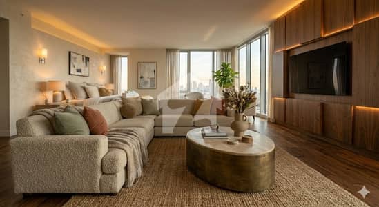 Hotel/Airbnb Furnished Apartment Facing MB For Sale 2 Yrs Instll, Poss in 1 Yr in Etihad Town Phase1 Raiwind Road Lahore.