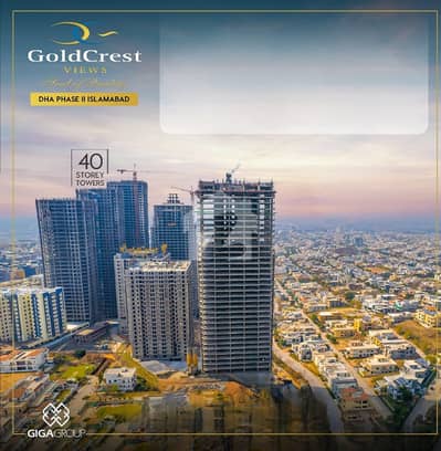 Two Bedroom Apartment For Sale In Goldcrest Views-1 Tower A Near Giga Mall, World Trade Center DHA-2 Islamabad