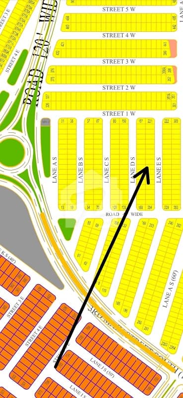 DHA city 3E 125yard good location plot