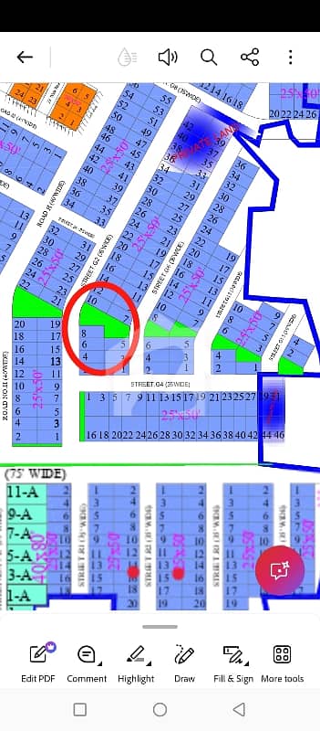 3 sided open solid plot West Open Near to Road R