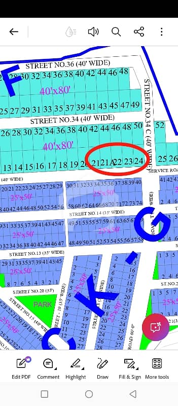 Solid plot on Service Road in Block F Solid plot Near to Masjid Waldain Near to Park and Filter Plant  Near to Mini Market