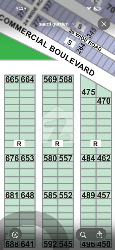 Block 2 Saadi Garden West Open Lease Starting Belt