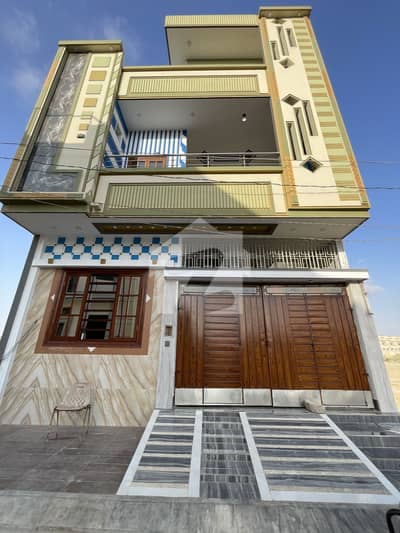 120 Sq. Yards Brand-New Ground Plus1 House for Sale in Saadi Garden Block3 VIP Location.