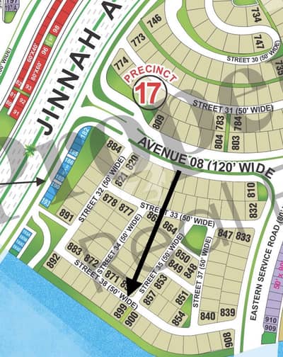 Semi Corner Plot for Sale in Bahria Town Karachi
