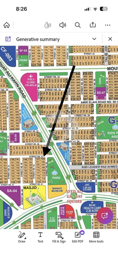 10 Marla Corner Plot for Sale in DHA Multan Sector B1 80 Feet Road