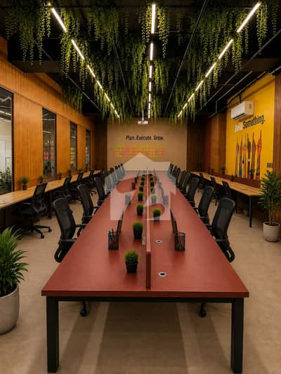 OFFICE FOR RENT (Coworking Space In Johar Town) 40 Persons Floor