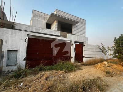 GREY STRUCTURE 500sq Yd Villa with basement FOR SALE In Precinct-4 OVERSEAS BLOCK. 5min Drive From Main Gate Of Bahria Town Karachi