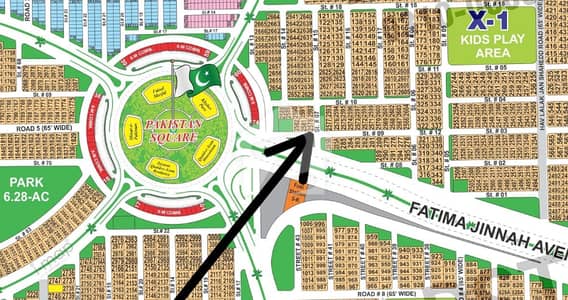 Spacious 1 Kanal Plot CORNER ,300 FT ROAD ,PARK FACING AND PAKISTAN Saqure chowk , Build Your Luxurious Lifestyle Plot Sector X in DHA MULTAN PHASE- 1