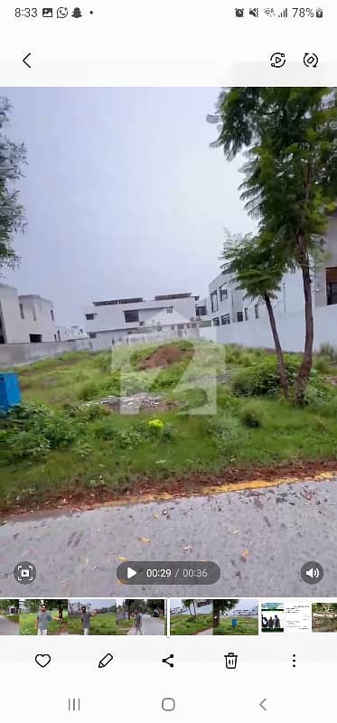 2-KANAL PLOT 3SIDE COVERED BLOCK "F" VERY RESONABLE SINGLE OPTION NEAR TO PARK