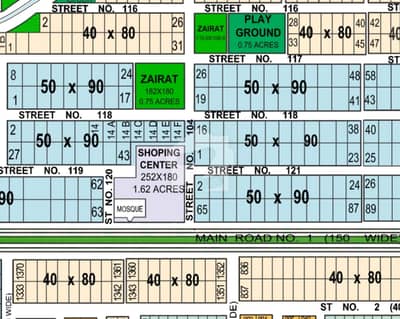 1 Kanal Residential Plot for Sale in Street No 118 Sector G 14/3 Islamabad