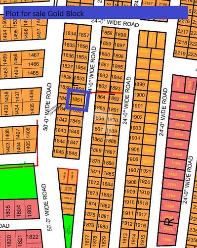 PLOT SALE IN NORTH TOWN RESIDENCY PHASE 1 GOLD BLOCK