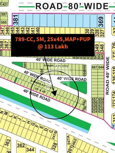 789 no. CC-BLOCK 5-Marla (25 by 45) Residential Plot in 113 Lakh. All dues clear Deal, 40 Feet Road. Map Paid. Best Location For Constructing Your Dream House In Bahria Town Lahore 789 no. CC-BLOCK 5-Marla (25 by 45) Residential Plot in 113 Lakh. All dues clear Deal, 40 Feet Road. Map Paid. Best Location For Constructing Your Dream House In Bahria Town Lahore