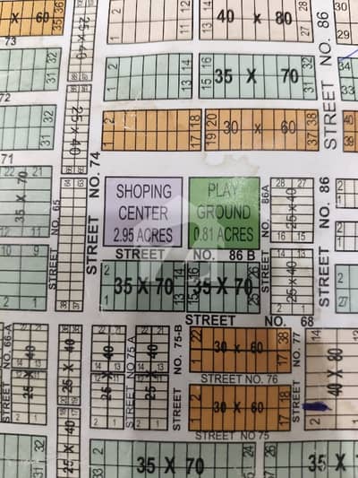 70ft wide Road Plot Available for sale in G-14/2, Islamabad.
