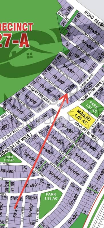 Precinct 27-A 746 Sq. Yds Corner Plot | Plot #879 Precinct 27-A 746 Sq. Yds Corner Plot | Plot #879