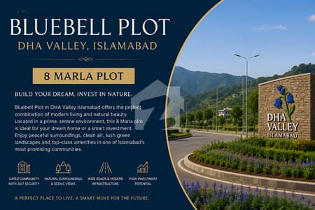 dha phase 7 8 marla plot for sale sector bluebell ADC