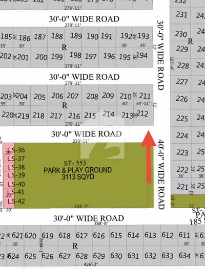 Naya Nazimabad Block M Extra Land Corner Park Face Plot Available