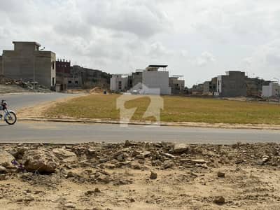Naya Nazimabad Block M Extra Land Corner Park Face Plot Available