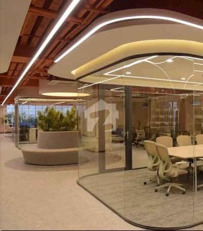 Brand New Office For Rent 10000 Sqft Floor With Parking Security With Big Reception Area And Suitable For I. T, Telecom And Software Companies.