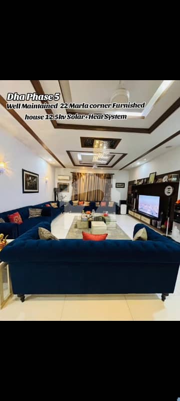 22 MARLA ELEGANT AND FULLY MAINTAINED CORNER BUNGALOW IS AVAILABLE IN PRIME LOCATION OF DHA PHASE 5, G-BLOCK, LAHORE.