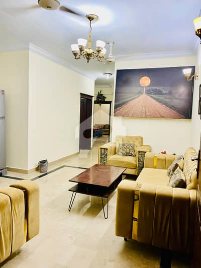 F-11 Markaz 2 Bedroom Attached Bath Tv Lounge Kitchen Car Parking Fully Furnished Apartment Available For Rent