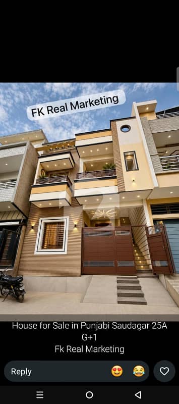 Brand New G+1 Leased Bungalow for Sale Punjabi Saudgran 25A, 120 Sq Yrd Brand New G+1 Leased Bungalow for Sale Punjabi Saudgran 25A, 120 Sq Yrd