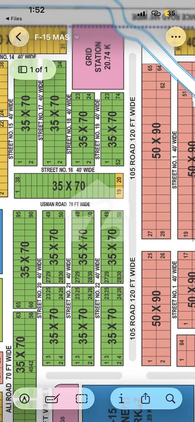 40*80 F-14/1 FOR SALE NEAR MAIN ROAD