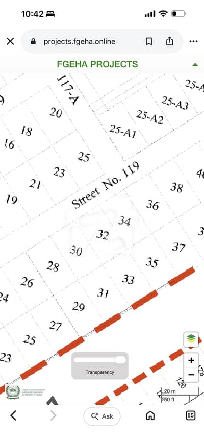 G-14/3 STREET 119 DOUBLE ROAD BACK  POSSESSION PLOT READY CONSTRUCTION