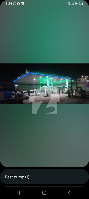 RUNNING PETROL PUMP FOR SALE 1050 YARDS JAHANGIR ROAD QUARTERS