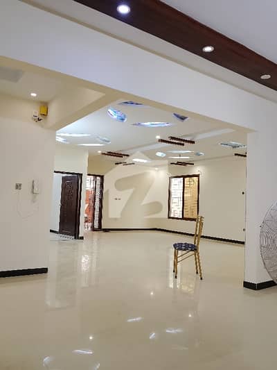Newly Renovated 500 Sq. Yards Ground Floor Commercial Portion for Rent Premium Corner Commercial Property Near Gulshan Chowrangi Rs. 3.20 Lac