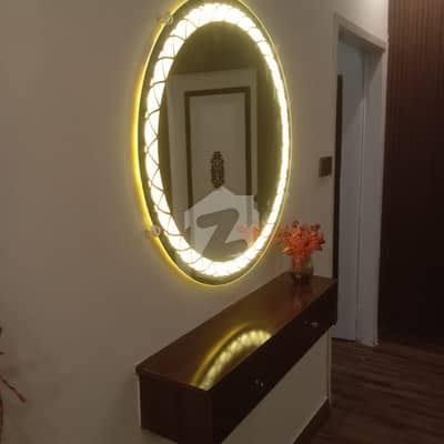 FULLY RENUATED FLAT AVAILABLE FOR SALE 3 BED DD HAROON ROYAL CITY BLOCK 17 GULISTAN E JOHAR FURNISHED VIP LOCATION CORNER PARK FACE LEASE FILE