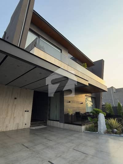 One Kanal Ultra Modern Mansion Owner Build Full Basement Semi Furnished Swimming pool House For Sale DHA Phase 8 Lahore