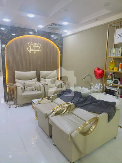 I-8 Markaz Lower Ground Floor 2 Shops 616 Square Feet Fully Renovated Buty Saloon For Rent Main Prime Location Fully Tiles Flooring