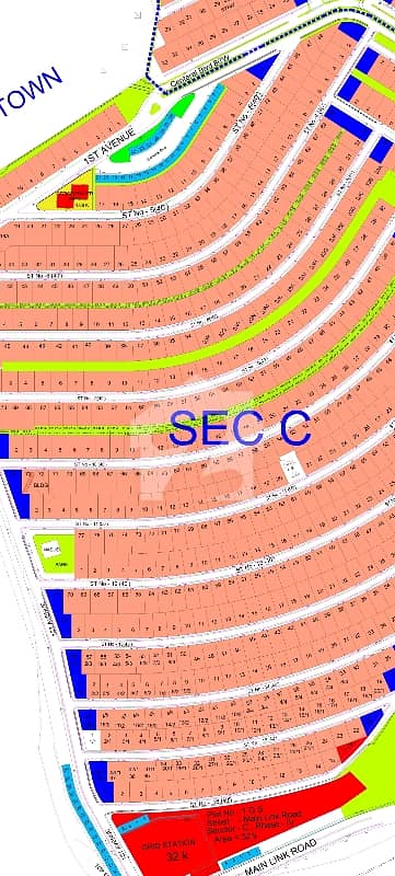 Sector C Street No11 Top Heighted 60 Feet Road Level Plot Available For Sale