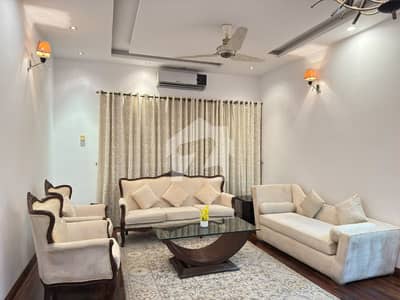 10 Marla Fully Furnished with Full Basement , Cinema Hall | House Available For Rent in DHA Phase-5.