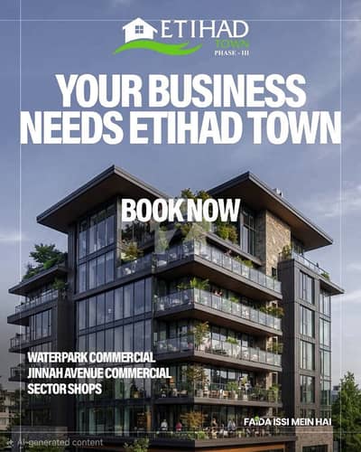 Commercial plot in Business park Etihad town phase 3 Lahore