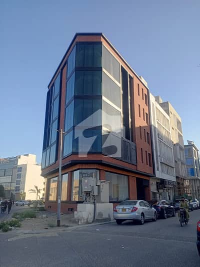 Brand New 3 Side Corner 1st Floor Only Available For Rent 2250 SqFt DHA Phase 8 Zulfiqar Commercial Area