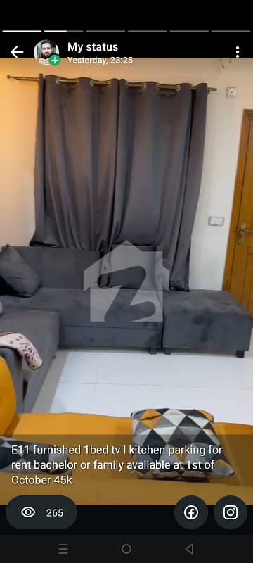 E11 Furnished 1bed Apartment For Rent