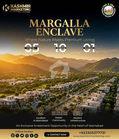1 KANAL PLOT FOR SALE IN MARGALLA ENLAVE. 1 KANAL PLOT FOR SALE IN MARGALLA ENLAVE.
