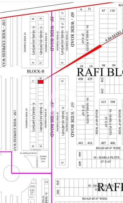 4.44 Marla Commercial Plot Available For Sale in Rafi Block Sector E Bahria Town Lahore