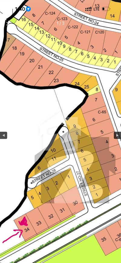 DHA 3, Sector #K, 1 Kanal Boulevard Plot #34, 3 Side Open , Semi-Corner, Back Open Near Park And Nursery. Green Belt In Front. There Are Only Few 1 Kanal Plots On Boulevard. All Less Than 1 Km From GT Road/Main Entrance
