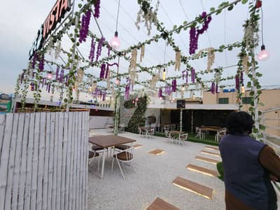 1 Kanal Spacious Rooftop Available for Rent on Khayaban-e-Jinnah Road Ideal for Caf & Restaurant