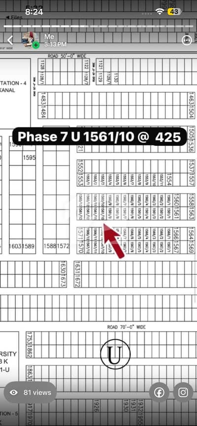 1 kanal Reasonable deal in U Block 1 kanal Reasonable deal in U Block